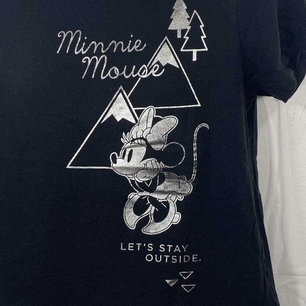 UNIQLO x Disney Women’s Medium Minnie Mouse "Let's Stay Outside" Graphic T Shirt - Picture 2 of 11